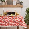 Этель / Tablecloth Red hearts 149х220cm, 100% chl, twill 190 g / m2