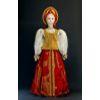 Потешный промысел / Porzellan-Souvenir-Puppe "Provinz Archangelsk. Festliches Mädchenkostüm, Ende des 19. Jahrhunderts"