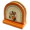 Беломорские узоры / Napkin holder wooden "Pyermogori painting" 11 cm