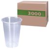 Disposable cups 200 ml, SET 3000 pcs. (30 packs of 100 pcs.), Transparent, PP, cold / hot