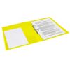 Folder on the 2 rings BRAUBERG "Neon", 25 mm, inner pocket, neon yellow, up to 170 sheets, 0.7 mm