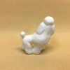 Figurine porcelain "Poodle" color white