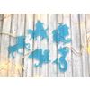 Ленивые Бобры / Lazy Beavers / Set of blue Christmas tree decorations "Miracles inside" in a gift box