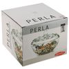 PASABAHCE / Sugar bowl with lid "Perla", diameter 140 mm, textured glass