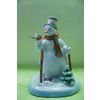 Ярославская майолика / Statuette "Snowman and skis"