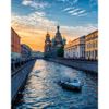 Опт-картина / Pintura por números 40x50 Caminhada ao longo do Neva