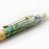 Ballpoint pen gift CROSS Botanica "Green Lily", lacquer, brass, gold plated, black