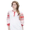 Тканые узоры / Blouse, shirt under a dress women's in Russian folk style "Morning freshness"