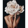 Опт-картина / Cuadro por números 40x50 Niña y rosa crema