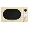 VEKTA TS720BRC microwave oven, 20 litre volume, 700 watt power, mechanical control, timer, cream