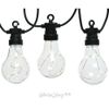 Kaemingk / Retro Style Bulb String, 20 Lights, Warm White LED, 9.5m, Black PVC, Connectable, IP44