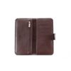 Clutch button mini with finished edges brown