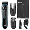Trimmer for beard and mustache BRAUN BT3040, 39 length settings (1-20 mm), network+battery, black/blue