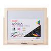 Double-sided Board for chalk and marker (35х41 cm), table, stand, black/white, PYTHAGORAS