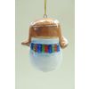 Ярославская майолика / Christmas toy "Snowman in earflaps"