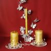 Kaemingk / Tall candles Gold Metallic 25 * 2.2 cm, 4 pieces