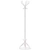 TITANIO / Perchero "Azhur-2", 1,89 m, base 46 cm, 5 ganchos, metal, blanco