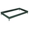 Greengo / Galvanized bed, 195 × 100 × 15 cm