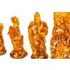 GamesDealer / Peças de xadrez de âmbar grande "Esculpido" para um baú 50 * 50