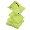 POST-IT / Self-adhesive block (sticker) ORIGINAL "Spring" (Z-block), 76x76 mm, 100 sheets, green neon