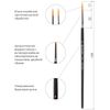 Brush art is a professional ART BRAUBERG "CLASSIC", synthetic hard, round, and # 4, short handle