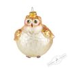 Holiday Classics / Christmas tree toy "Golden owl ball", 6 pieces