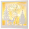 Kaemingk / New Year's lamp Graceful Deer 30 * 30 cm battery operated, 12 LED lamps
