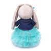 BUDI BASA / Soft toy Bunny Mi in a skirt and denim jacket 25 cm