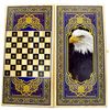 GamesDealer / Backgammon + Checkers Tula "Eagle" nhỏ