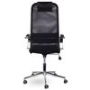 BRABIX / Office chair "Pilot EX-610 CH" premium, chrome, mesh fabric, black, 532417