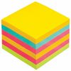 POST-IT / Selbstklebeblöcke (Aufkleber) "Rainbow Plus" 76x76 mm, SET 6-tlg. 100 Blatt, sortiert
