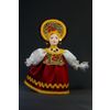Потешный промысел / Porcelain souvenir doll "Dancing girl. Girl in folk costume"