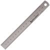 Metal ruler 15 cm, BRAUBERG, Euro slot