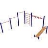 MB Barbell / Complex (horizontal bar 3-level, Swedish wall, snake handle, incline press bench)