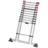 Stepladder telescope. aluminum T80 FlexLine 320, 11 steps, Hailo