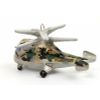 Фарфоровая мануфактура / Christmas tree toy "Helicopter" Chicken ", military"