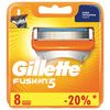 Replacement shaving cassettes 8 pcs. GILLETTE "Fusion" for men