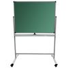 The chalk Board/magnetic marker ON the STAND (90x120 cm), 2-sided, green/white, BRAUBERG "PREMIUM"