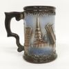 Ceramic mug with a relief image of St. Petersburg