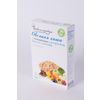 Oatmeal porridge with Jerusalem artichoke and assorted berries, fruits and chocolate