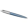 中性笔PARKER“Jotter Waterloo Blue CT”，蓝色机身，不锈钢细节，黑色