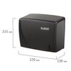 LAIMA / Towel dispenser PROFESSIONAL ORIGINAL (System H3) V (ZZ), black, ABS plastic