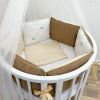 Dreams Store / Set of sides for a round baby cot "Royal"