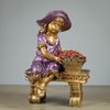 Хорошие сувениры / Figure "Girl on a bench" 21x28x44 cm