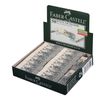 Radiergummi FABER-CASTELL "Latex-Free", 50x16x7 mm, grau-weiß, rechteckig, Kanten abgeschrägt, synthetischer Kautschuk