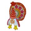 Дымковская глиняная игрушка / Figurine "Turkey on legs"