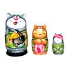 Мастерская подарков / Gift workshop / Matryoshka Cat from Lizyukovo street, 13 cm.