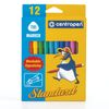 Markers CENTROPEN "Standart", 12 colors, ergonomic, vented cap, carton packaging