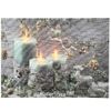 Kaemingk / Glowing painting Mint Country 38 * 28 cm with fiber-optic and LED backlighting, battery operated