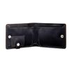 Purse mens FABULA "Kansas", 112х85 mm, genuine leather, stitching, black